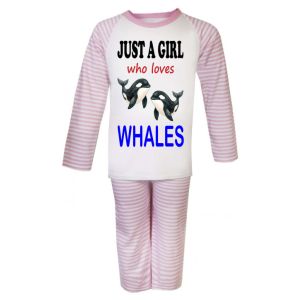 Just a Boy / Girl who loves WHALES Childrens Pyjamas