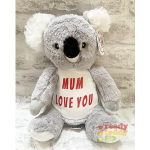 Small Koala Soft Toy - Felt, Glitter or Plain Vinyl on TUMMY