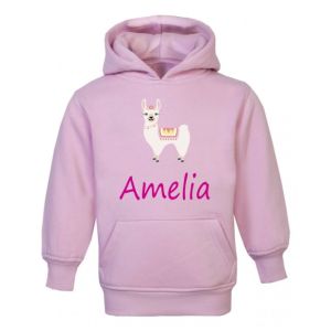 Llama Any Name Childrens Hoodie