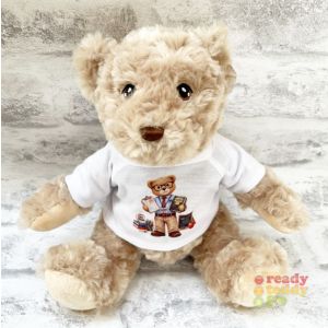 Personalised Thank You / Best Teacher (Male) Teddy Bear Any Text Nursery Preschool School Soft Toys