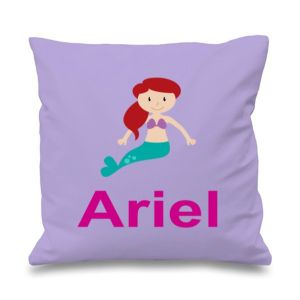 Mermaid Any Name Printed Cushion