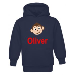 Monkey Any Name Childrens Hoodie