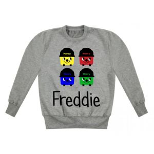 Multi-Coloured Henry Hoover Any Name Childrens Sweatshirt / Jumper