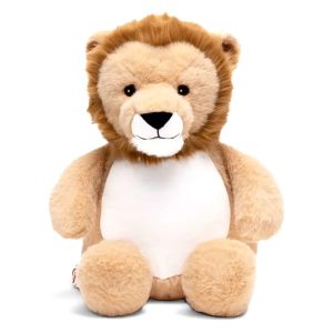 Personalised Teddy Bear - 14 Inch Cubbies Sunset The Lion - Embroidered with NAME / TEXT / Baby Birth Details