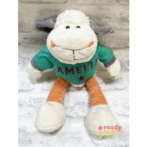Grey Orange Sheep Soft Toy Glitter or Plain Vinyl T-Shirt