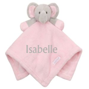 Pink Elephant Baby Comforter