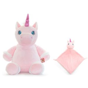Starflower The Pink Unicorn Cubbie & Blankie Gift Set