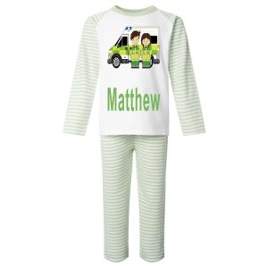 Ambulance and Paramedics Any Name Childrens Pyjamas
