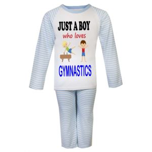 Just a Boy who loves GYMNASTICS Childrens Pyjamas