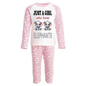 Just a Boy / Girl who loves ELEPHANTS Childrens Pyjamas
