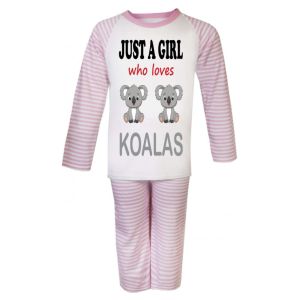 Just a Boy / Girl who loves KOALAS Childrens Pyjamas