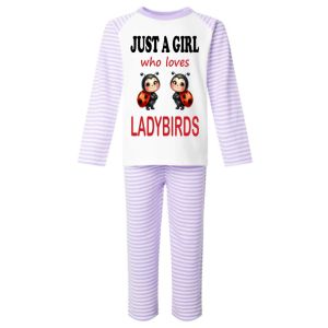 Just a Boy / Girl who loves LADYBIRDS Childrens Pyjamas