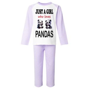 Just a Boy / Girl who loves PANDAS Childrens Pyjamas