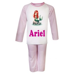 Mermaid Watercolour Any Name Childrens Pyjamas