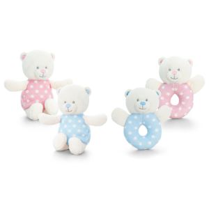 Baby Boy / Girl Teddy Bear or Ring Rattle