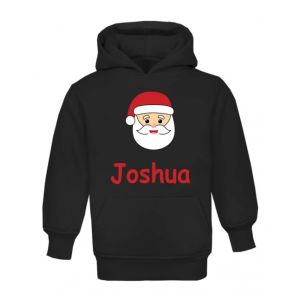Christmas Santa Any Name Childrens Hoodie