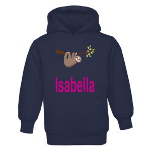 Sloth Any Name Childrens Hoodie