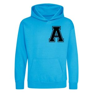 Any Initial (Left Chest) Childrens Hoodie (More Colours & Bigger Sizes)