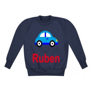 Car Any Name Childrens Sweatshirt / Jumper