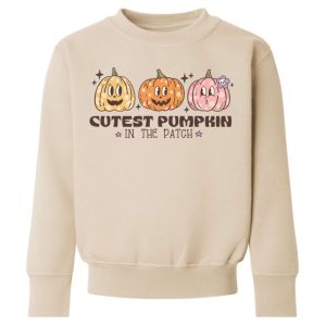 Halloween Cutest Pumpkin in the Patch (x3 Pumpkins) Childrens Sweatshirt / Jumper