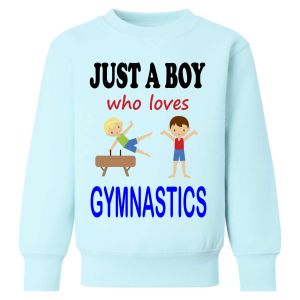 Just a Boy who loves GYMNASTICS Childrens Sweatshirt / Jumper