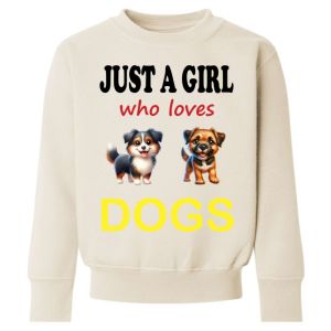 Just a Boy / Girl who loves DOGS Childrens Sweatshirt / Jumper