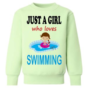 Just a Girl who loves SWIMMING Childrens Sweatshirt / Jumper