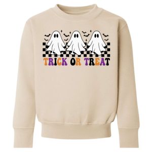 Halloween Trick or Treat Ghosts Any Name Childrens Sweatshirt / Jumper
