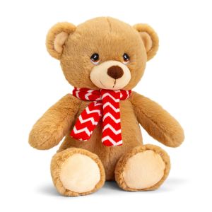 Keel Toys Large 35cm Conker Teddy Bear with Scarf - Plain