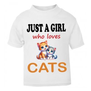 Just a Boy / Girl who loves CATS Childrens Printed T-Shirt