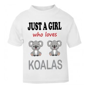 Just a Boy / Girl who loves KOALAS Childrens Printed T-Shirt