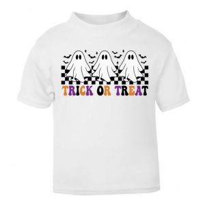 Halloween Trick or Treat Ghosts Any Name Childrens Printed T-Shirt
