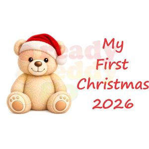 Teddy Bear Santa Hat Christmas Design