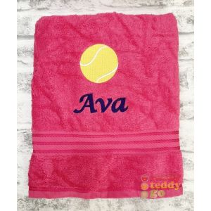 Personalised Bath Towels For Kids - Embroidered Name + KILLER WHALE / ORCA Design 