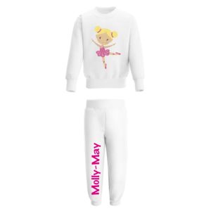 Ballet Dancer Any Name Childrens Tracksuit