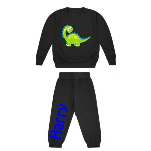 Cute Dinosaur Any Name Childrens Tracksuit