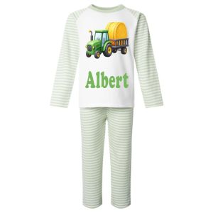 Tractor and Trailer Any Name Childrens Pyjamas