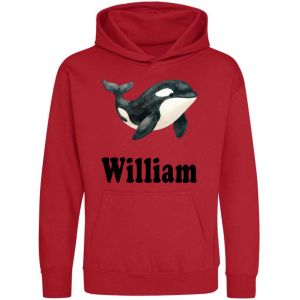 Killer Whale Any Name Childrens Hoodie