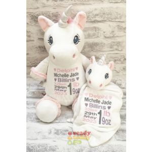 Starflower The White Unicorn Cubbie & Blankie Gift Set