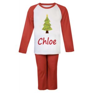 Christmas Tree Any Name Childrens Pyjamas