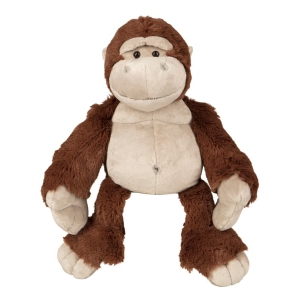 Personalised 10 Inch Don The Gorilla Teddy Bear - Printed on white T-Shirt.