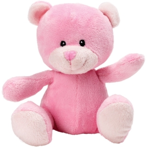 Promotional Branded Company School Charity Logo Printed Teddy Bears - Bundles Pink Bear 19cm
