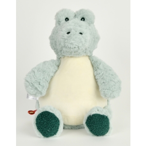 Personalised Teddy Bear - 14 Inch Cubbies Scaley Dan The Alligator - Embroidered with NAME / TEXT / Baby Birth Details