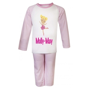 Ballerina Any Name Childrens Pyjamas