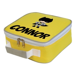Personalised Bat Boy Any Name Printed Kids Children's School Lunch Box Cooler Bag