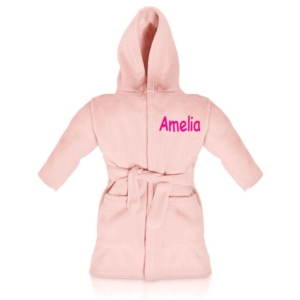 Pale Pink Any Name Children's Bathrobe