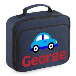 Personalised Axolotl Scene Printed Kids Children's School Lunch Box Cooler Bag