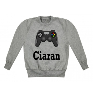 Gaming Controller Any Name Childrens Sweatshirt / Jumper