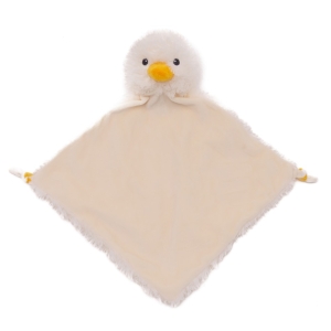 Personalised Baby Comfort Blanket - 13 Inch Bumbeeno The Duck Blankie / Comforter - Embroidered Any Name / Text