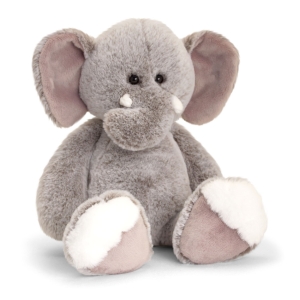 Personalised Teddy Bears - 9 Inch 23cm Keel Toys Love To Hug Elephant Teddy Bear - Printed on a white T-Shirt - Any Name / Text or Custom Message